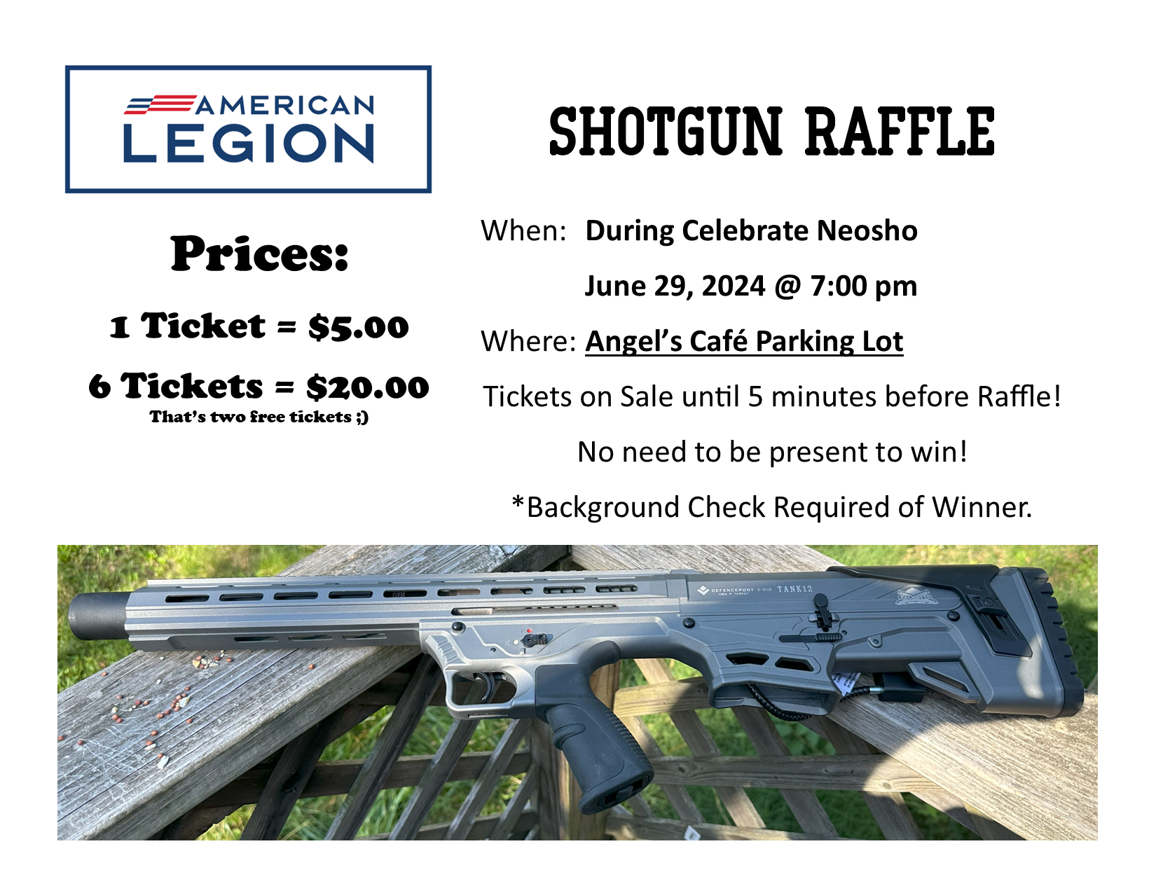 Shotgun Raffle – American Legion MO Post 163